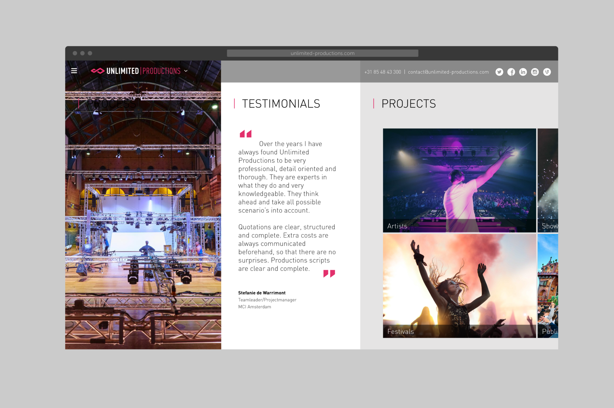 Unlimited desktop website